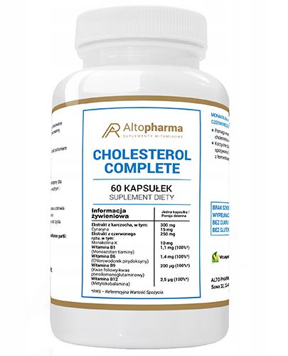  Altopharma Cholesterol Complete - 60 kaps. - cena, opinie, wskazania - Apteka internetowa Melissa  