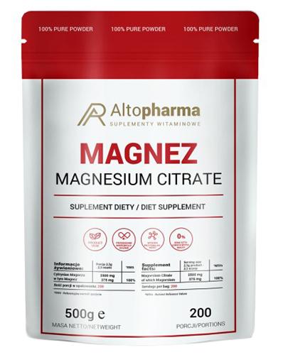  Altopharma Magnez Magnesium citrate - 500 g - cena, opinie, składniki - Apteka internetowa Melissa  