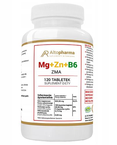  Altopharma Mg+Zn+B6 - 120 tabl. - cena, opinie, stosowanie - Apteka internetowa Melissa  