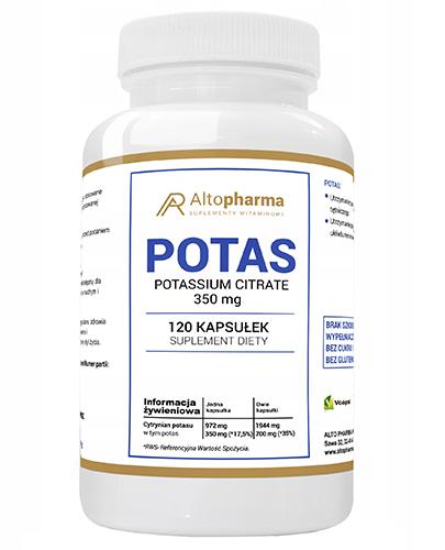  Altopharma Potas Potassium citrate 350 mg - 120 kaps. - cena, opinie, skład - Apteka internetowa Melissa  