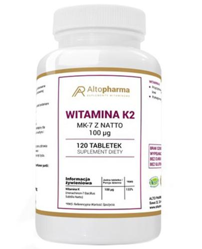  Altopharma Witamina K2 MK-7 z natto 100 µg - 120 tabletek - Apteka internetowa Melissa  