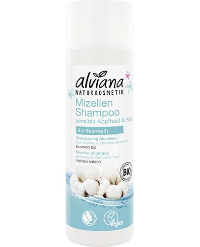  Alviana Naturkosmetik Szampon do włosów micelarny z Bio bawełną - 200 ml - cena, opinie, działanie - Apteka internetowa Melissa  