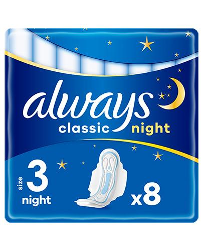 ALWAYS CLASSIC Podpaski ze skrzydełkami Night - 8 szt. - Apteka internetowa Melissa