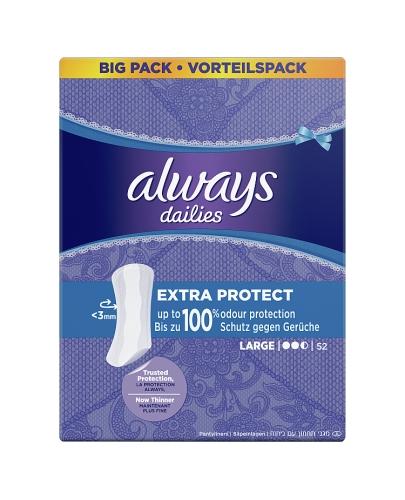 Always Dailies Large Extra Protect Zapachowe wkładki higieniczne - 52 szt. - cena, opinie, właściwości - Apteka internetowa Melissa