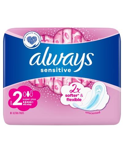 Always Sensitive Super Plus 2 Podpaski ze skrzydełkami - 8 szt. - cena, opinie, właściwości - Apteka internetowa Melissa