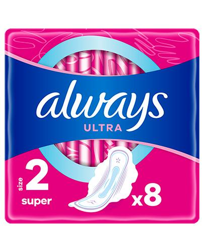 Always Ultra Super 2 Podpaski ze skrzydełkami - 8 szt. - cena, opinie, właściwości - Apteka internetowa Melissa