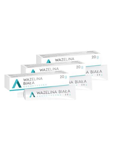 Amara Wazelina biała kosmetyczna, 3 x 20 g, cena, opinie, właściwości