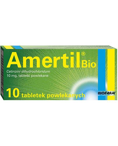  AMERTIL BIO 10 mg, Na alergię u dorosłych i dzieci od 6 r. ż.,10 tabletek - Apteka internetowa Melissa  