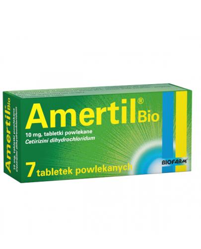  Amertil Bio 10 mg, 7 tabl. na objawy alergii cena, opinie, stosowanie - Apteka internetowa Melissa  