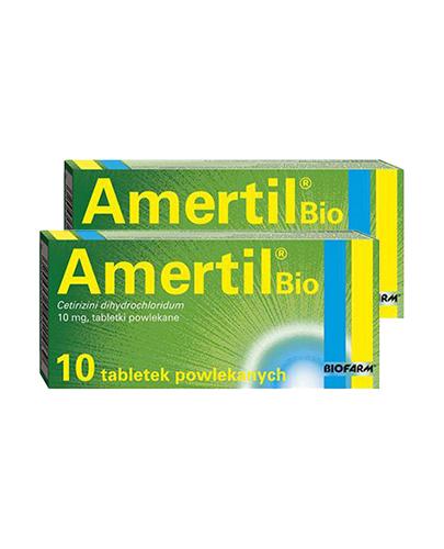  AMERTIL BIO 10 mg, Na alergię u dorosłych i dzieci od 6 r. ż.,2 x 10 tabletek - Apteka internetowa Melissa  