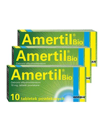  AMERTIL BIO 10 mg, Na alergię u dorosłych i dzieci od 6 r. ż.,3 x 10 tabletek - Apteka internetowa Melissa  