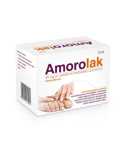 Amorolak, 50 mg/ml, lakier do paznokci leczniczy, 3 ml (1 butelka)