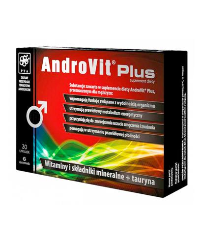 Androvit Plus 30 Kaps Witaminy Dla Aktywnych Mężczyzn Opinie Stosowanie Ulotka