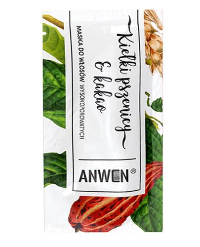  Anwen Kiełki pszenicy & Kakao Maska do włosów wysokoporowatych - 10 ml - cena, opinie, stosowanie - Apteka internetowa Melissa  