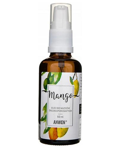 Anwen Olej Mango do włosów średnioporowatych - 50 ml - cena, opinie, właściwości