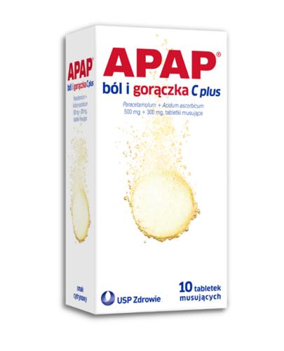 APAP BÓL I GORĄCZKA C PLUS - 10 tabl. - Apteka internetowa Melissa