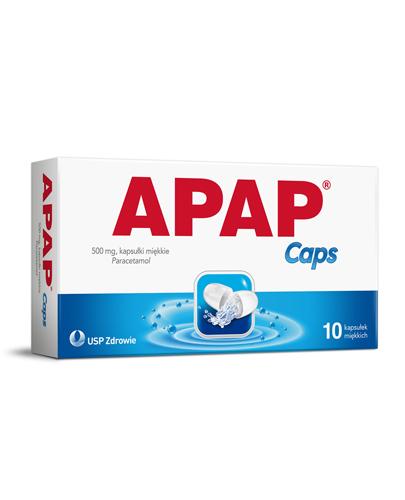  APAP CAPS - 10 kaps. - na bóle kostno-stawowe, nerwobóle i gorączkę - cena, dawkowanie, opinie  - Apteka internetowa Melissa  
