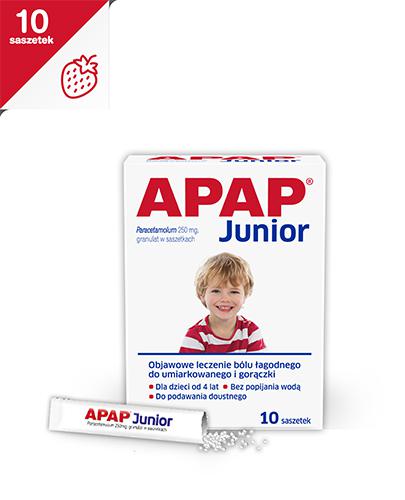 APAP JUNIOR Granulat 250 mg - 10 sasz. - Apteka internetowa Melissa