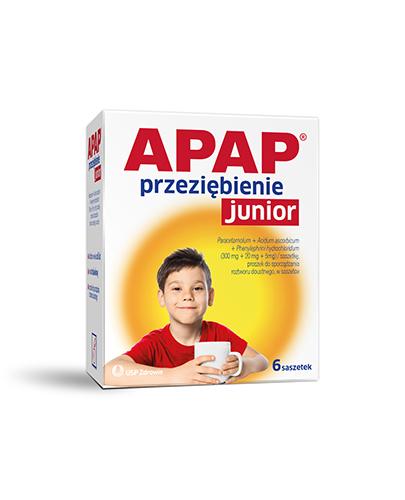 Apap Przeziębienie Junior, 6 sasz. Na gorączkę u dzieci, cena, opinie, właściwości - Apteka internetowa Melissa