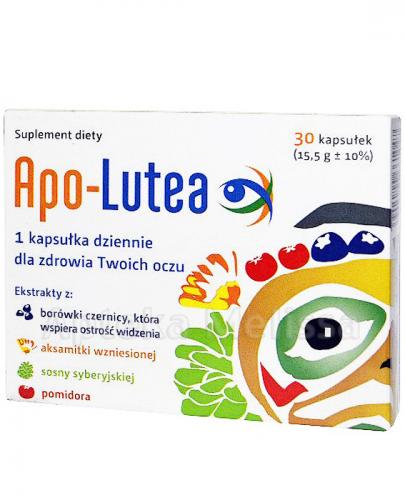  APO-LUTEA, 30 kaps., zdrowe oczy, cena, opinie, wskazania - Apteka internetowa Melissa  