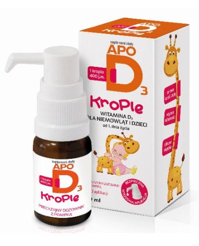 ApoD3 krople, 10 ml, witamina D dla dzieci + Oriovit-D 1000 j.m. smak owocowy - 30tabl. Data ważności: 2022-11-05 - Apteka internetowa Melissa