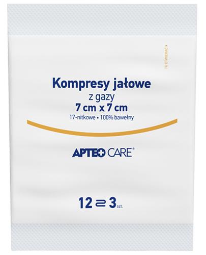 APTEO Kompresy gazowe jałowe 7x7 12-warstwowe - 3 szt. - Apteka internetowa Melissa