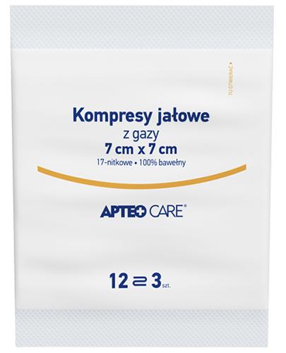  APTEO Kompresy gazowe jałowe 7x7 12-warstwowe - 3 szt. - Apteka internetowa Melissa  