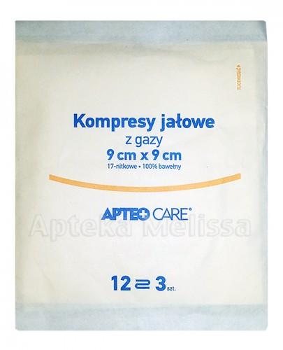 APTEO Kompresy z gazy jałowej 9x9cm - 3szt. - Apteka internetowa Melissa