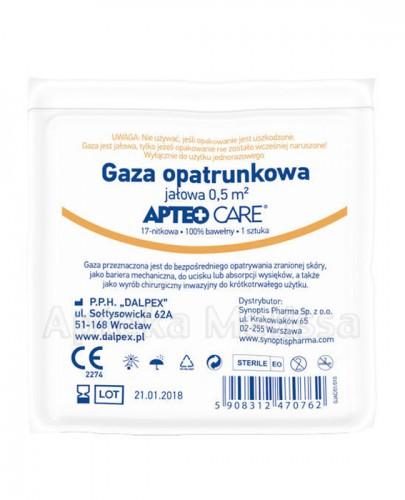  APTEO CARE Gaza opatrunkowa jałowa 0,5 m2 - 1 szt. - cena, opinie, wskazania - Apteka internetowa Melissa  
