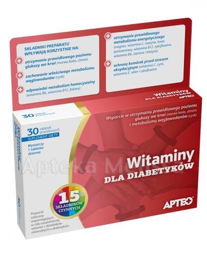 APTEO Witaminy dla diabetyków - 30 tabl.