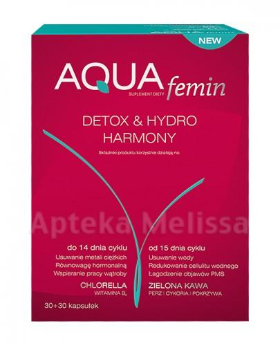 AQUA FEMIN DETOX&HYDRO HARMONY - 30 kaps. + 30 kaps. - Apteka internetowa Melissa