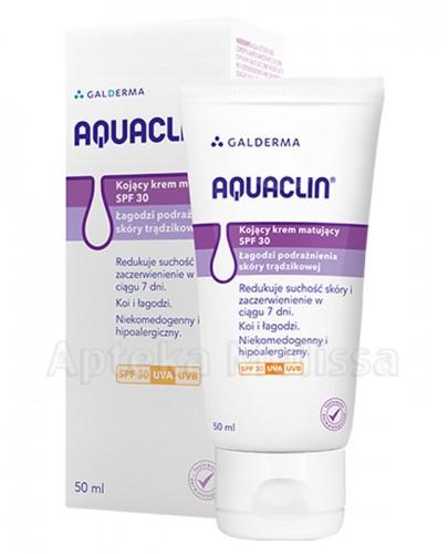 AQUACLIN Krem kojąco-matujący SPF 30 - 50 ml - Apteka internetowa Melissa