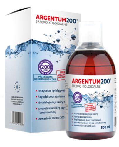 ARGENTUM200 Srebro koloidalne 200PPM tonik, 500 ml