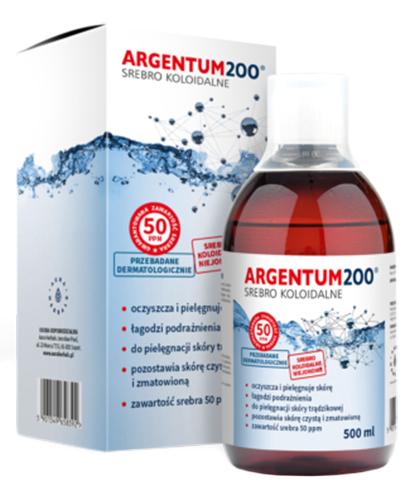  ARGENTUM200 Srebro koloidalne 50PPM tonik - 500 ml  - Apteka internetowa Melissa  