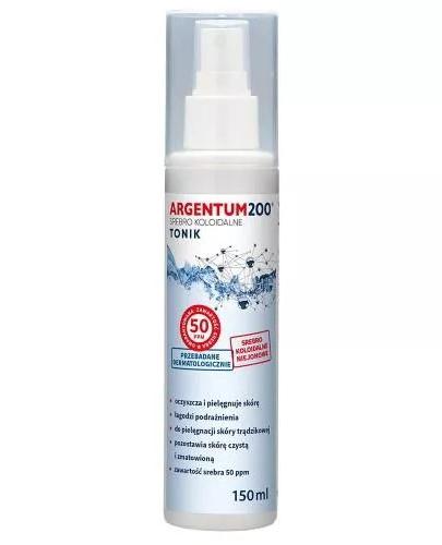 ARGENTUM200 Srebro koloidalne mgiełka 50PPM tonik - 150 ml