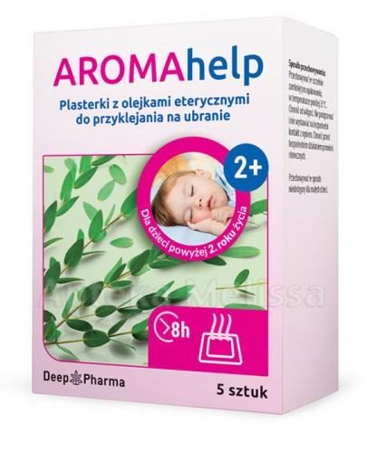 AROMAHELP Plasterki z olejkami eterycznymi na ubranie 2+ - 5 szt. - Apteka internetowa Melissa