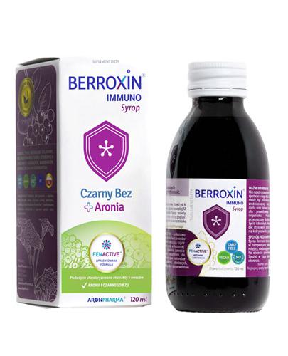  AronPharma Berroxin Immuno Syrop czarny bez + aronia, 120 ml, cena, opinie, właściwości - Apteka internetowa Melissa  