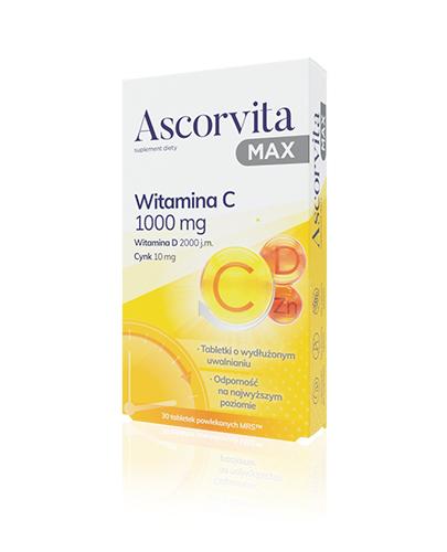 Ascorvita MAX, tabletki powlekane, 30 sztuk