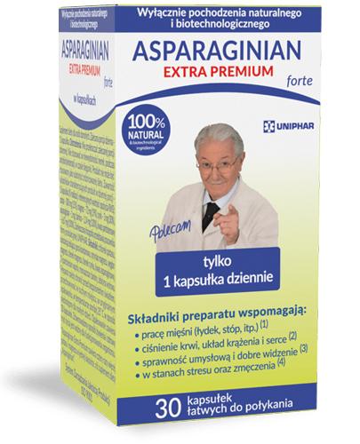  Asparaginian Extra Premium forte - 30 kaps. - cena, opinie, właściwości  - Apteka internetowa Melissa  