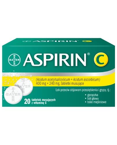 ASPIRIN C - 20 tabl. mus. - Apteka internetowa Melissa