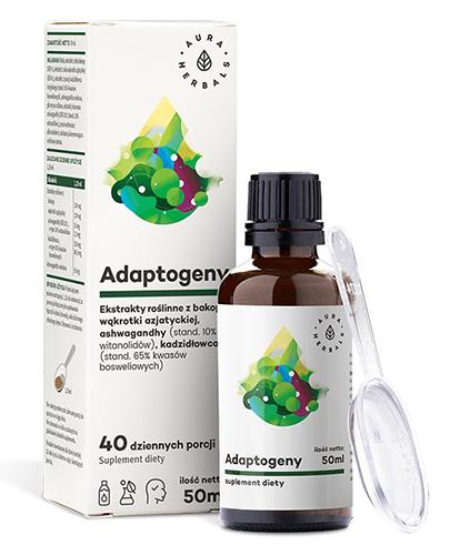  Aura Herbals Adaptogeny - 50 ml - cena, opnie, składniki - Apteka internetowa Melissa  