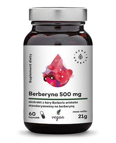  Aura Herbals Berberyna 500 mg - 60 kaps. - cena, opinie, właściwości  - Apteka internetowa Melissa  