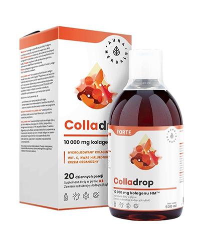  Aura Herbals Colladrop Forte 10000 mg kolagenu HM, 500 ml, cena, wskazania, właściwości - Apteka internetowa Melissa  