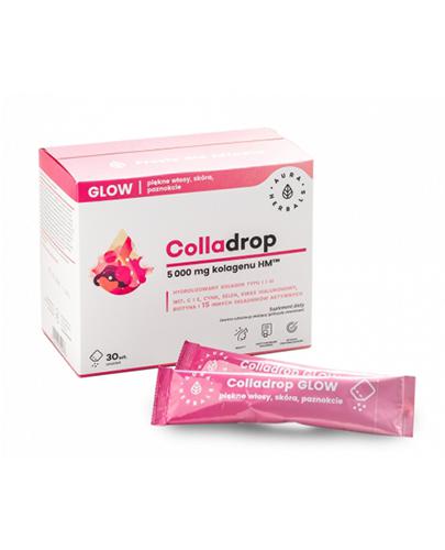 Colladrop Glow, kolagen 5000 mg, proszek, saszetki, 30 sztuk
