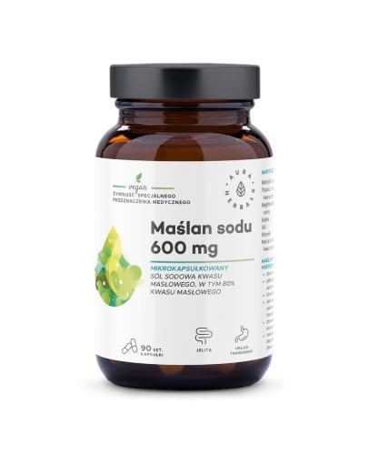  Aura Herbals Maślan sodu mikrokapsułkowany 600 mg, 90 kapsułek - Apteka internetowa Melissa  