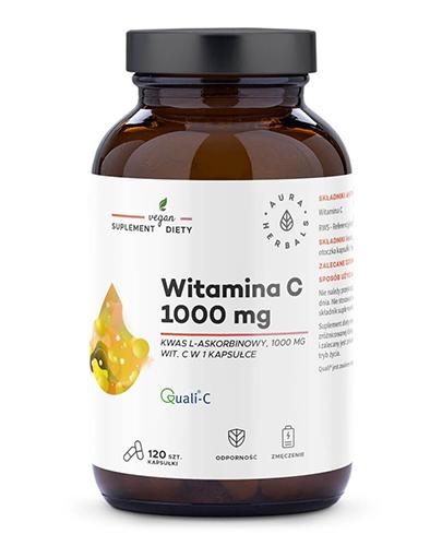  Aura Herbals Witamina C 1000 mg kwas l-askorbinowy, 120 kapsułek - Apteka internetowa Melissa  