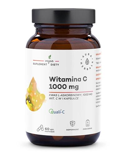  Aura Herbals Witamina C 1000 mg kwas l-askorbinowy, 60 kapsułek - Apteka internetowa Melissa  