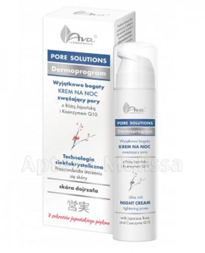  AVA PORE SOLUTIONS BIO Krem zwężający pory na noc - 50 ml - cena, opinie, stosowanie - Apteka internetowa Melissa  