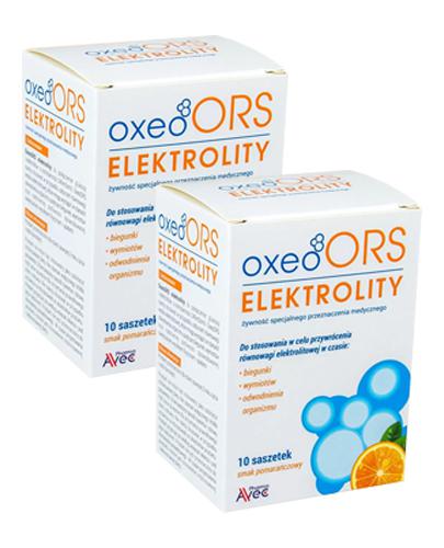  AVEC OXEO ORS Elektrolity o smaku pomarańczowym, 2 x 10 sasz. - Apteka internetowa Melissa  