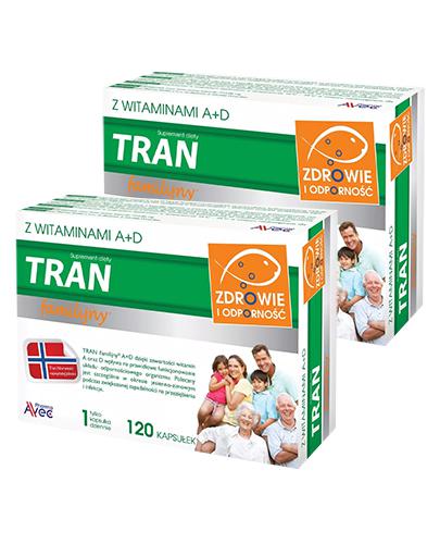  Avec Pharma Tran familijny A+D, 2 x 120 kaps., cena, opinie, wskazania - Apteka internetowa Melissa  